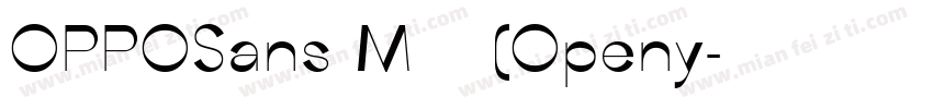 OPPOSans M 常规 (Openy字体转换